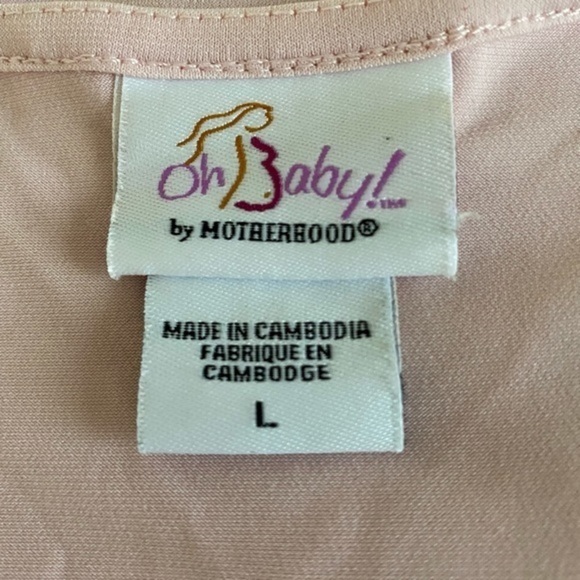 Oh baby by motherhood pink top blouse size L - Picture 7 of 8